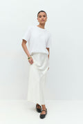 Satin skirt - Noir