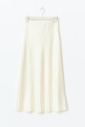 Satin skirt - Crème