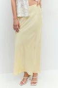 Satin skirt - Vert