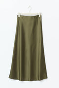 Satin skirt - Vert