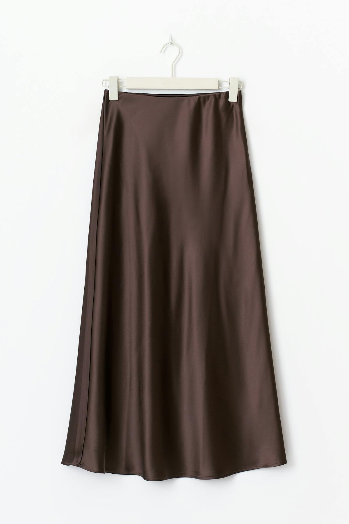Satin skirt - Egret