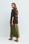 Satin skirt - Jaune