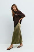 Satin skirt - Jaune