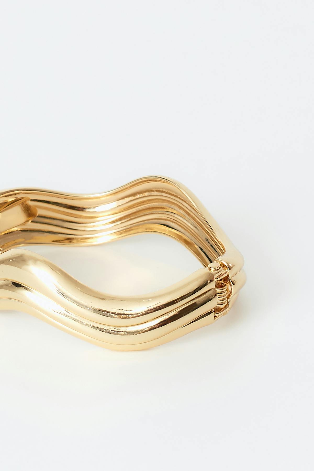 Wave bracelet - Shiny silver