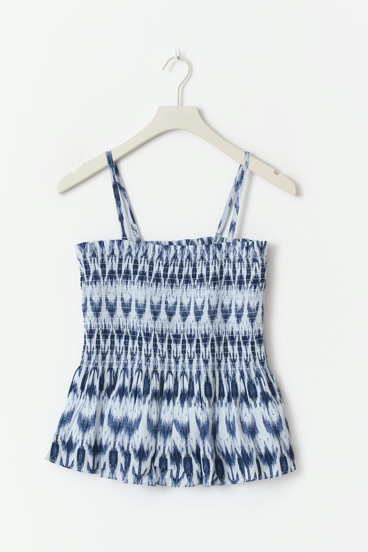 Y one layer multi top - Blue/aop