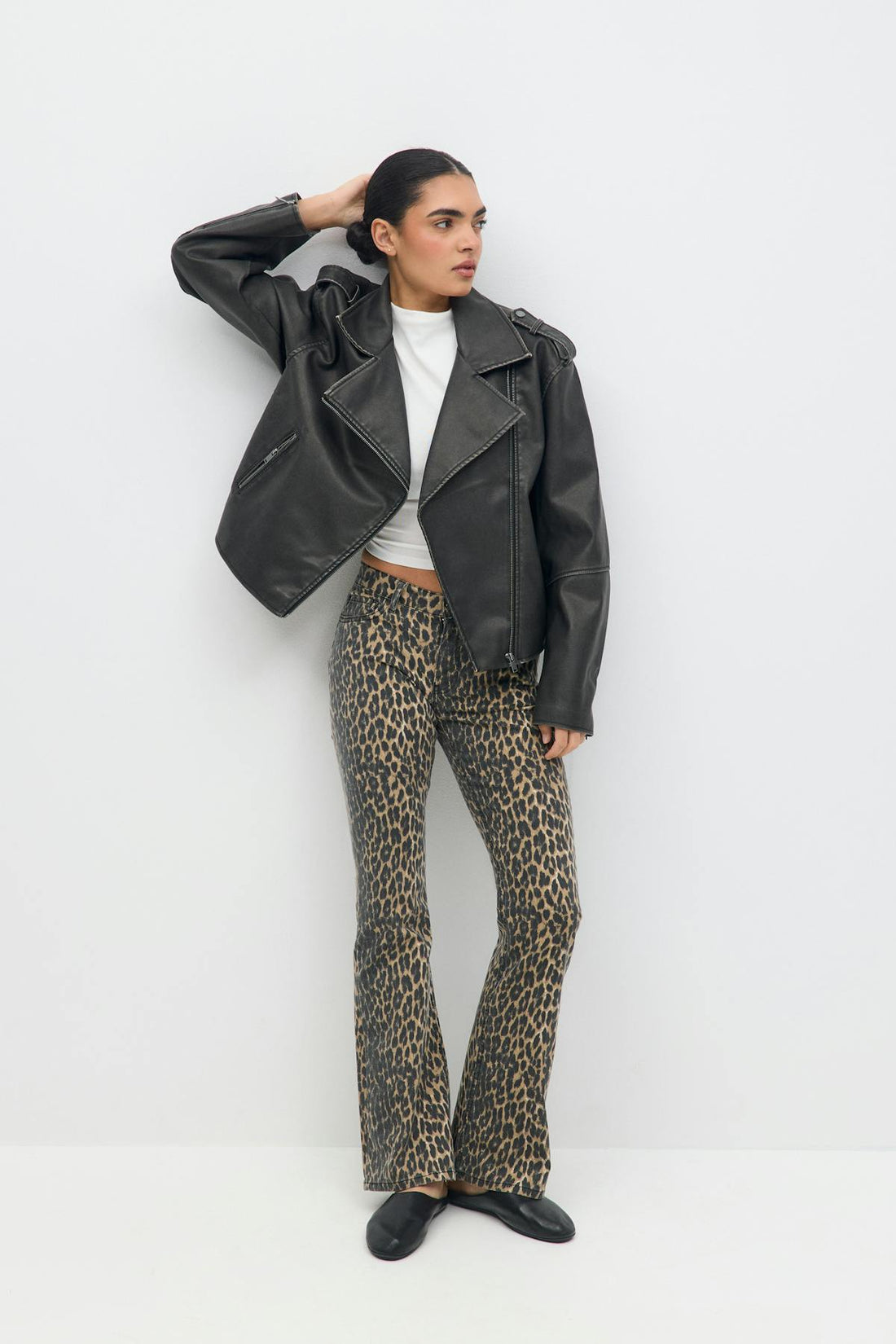 Leopard bootcut  jeans - Léopard