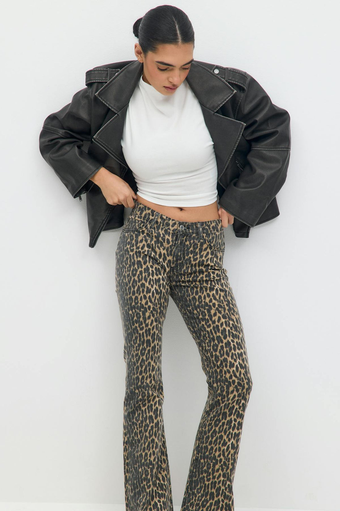 Leopard bootcut  jeans - Léopard