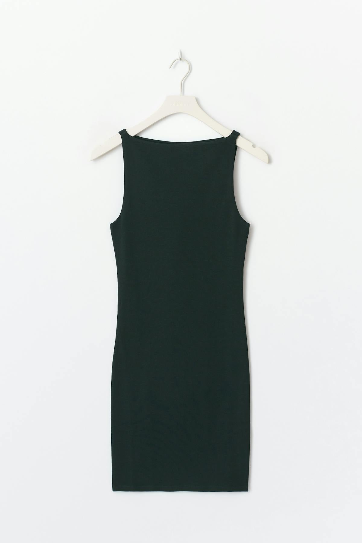 Boatneck mini dress - Noir
