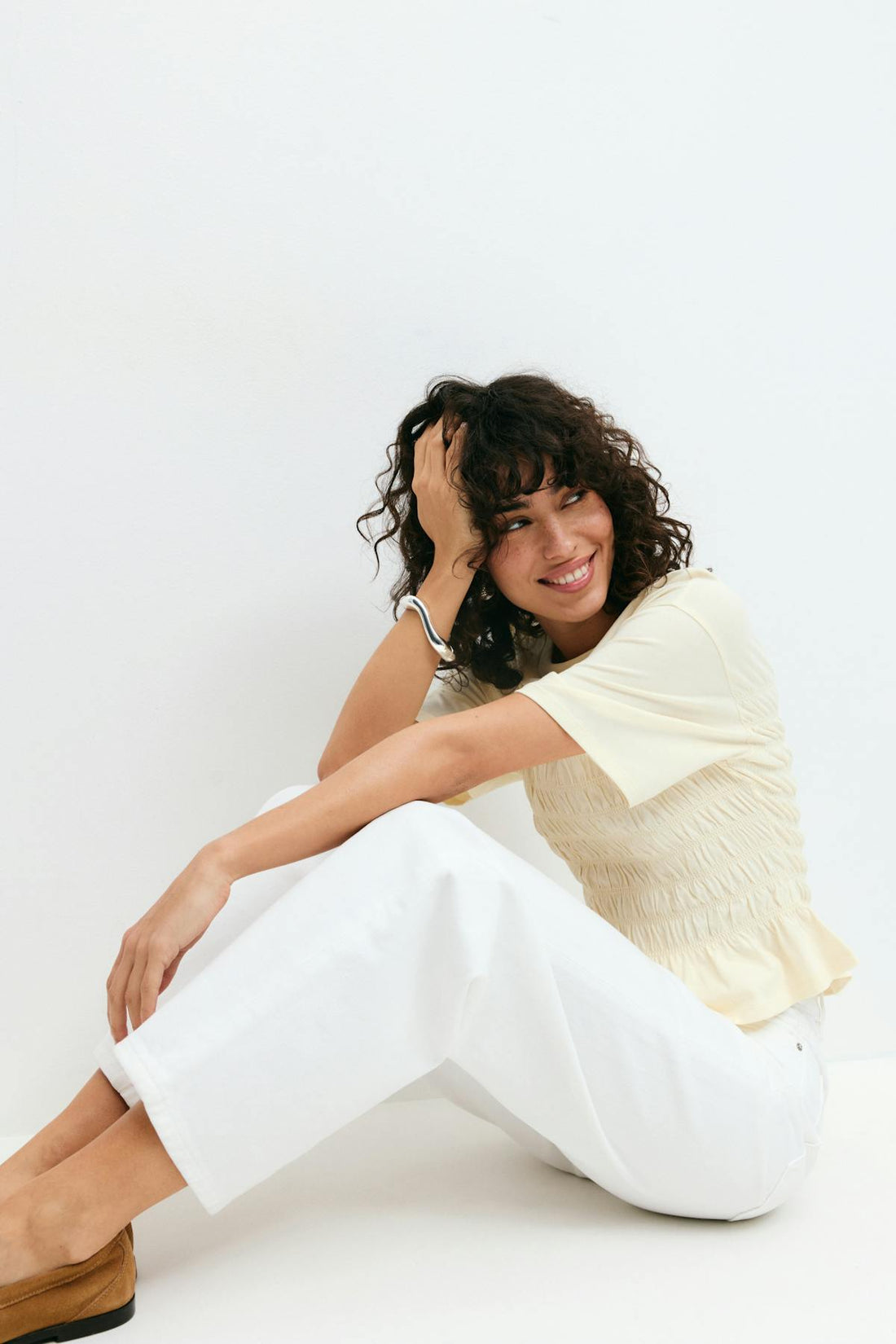 Smock tee - Lemon icing
