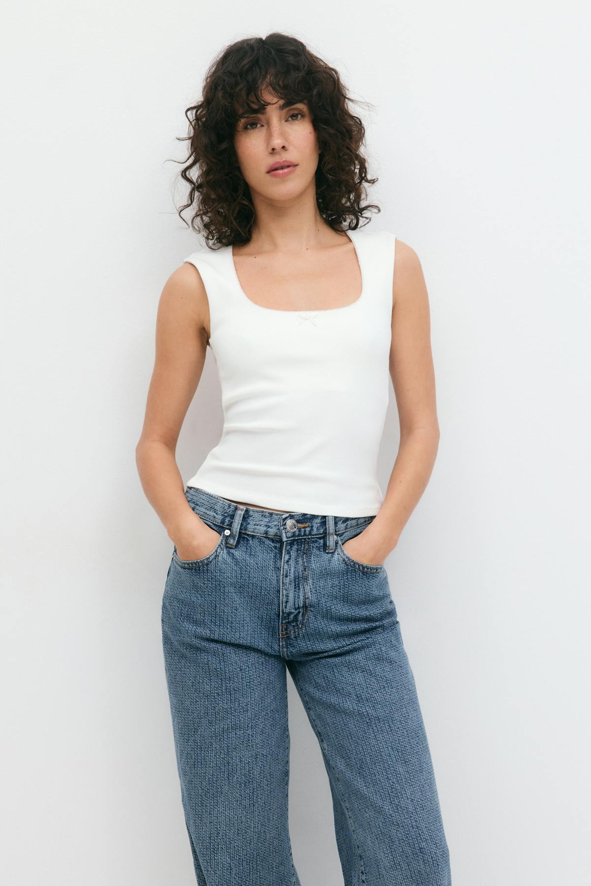 Tight rib top - Primrose pink