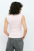 Tight rib top - Primrose pink
