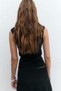 Tight rib top - Noir