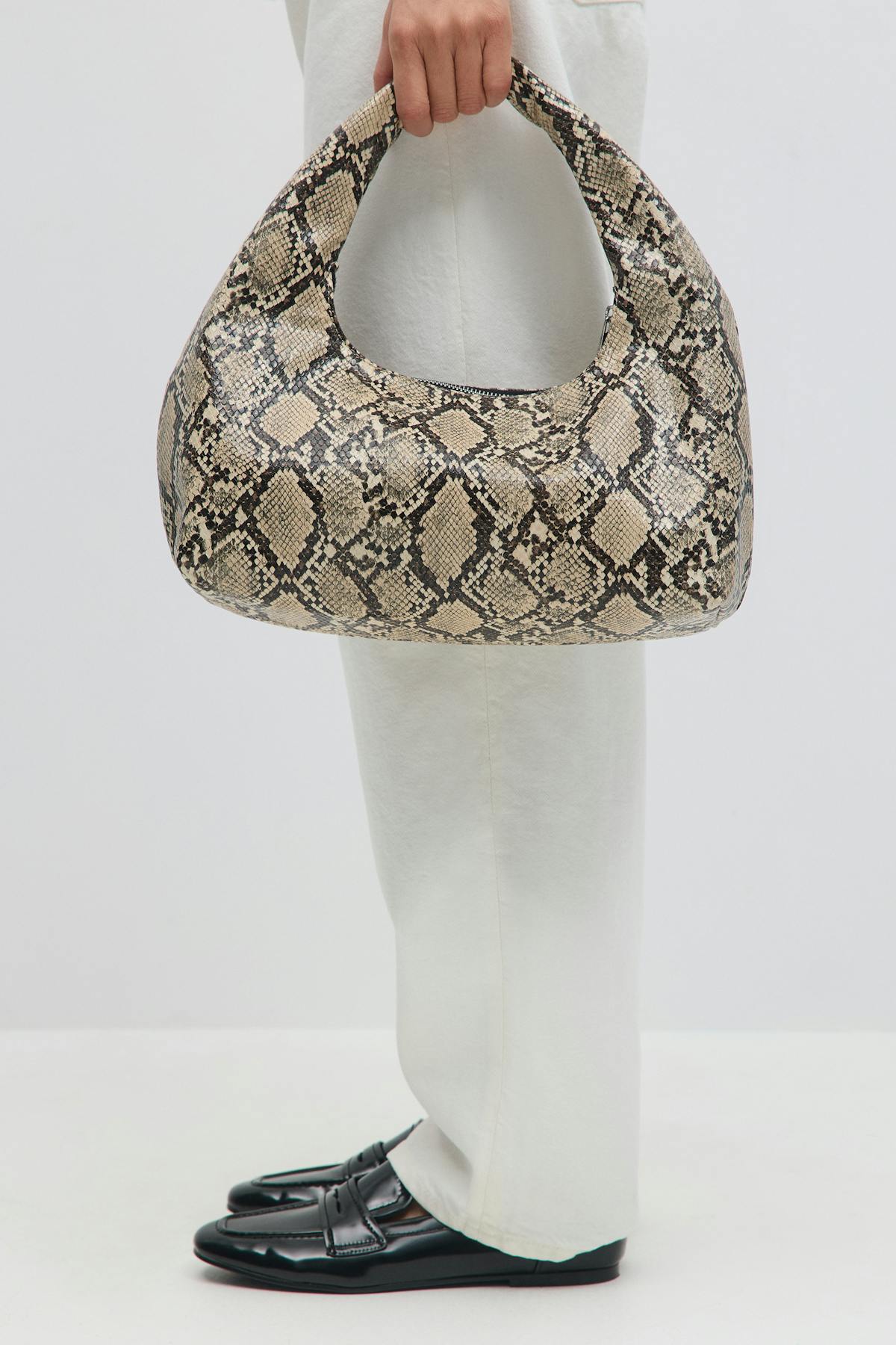 Soft hobo bag - Snake