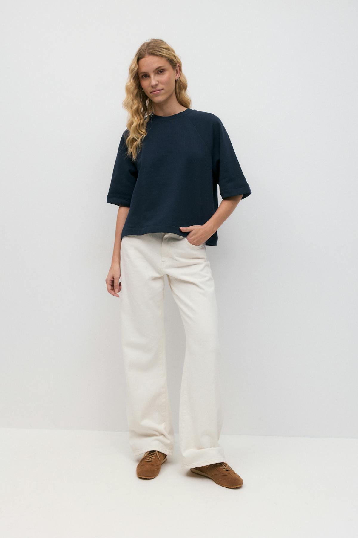 Terry tee - Navy blazer