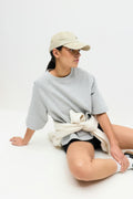 Terry tee - Grey melange