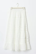 Broderie maxi skirt - Blanc