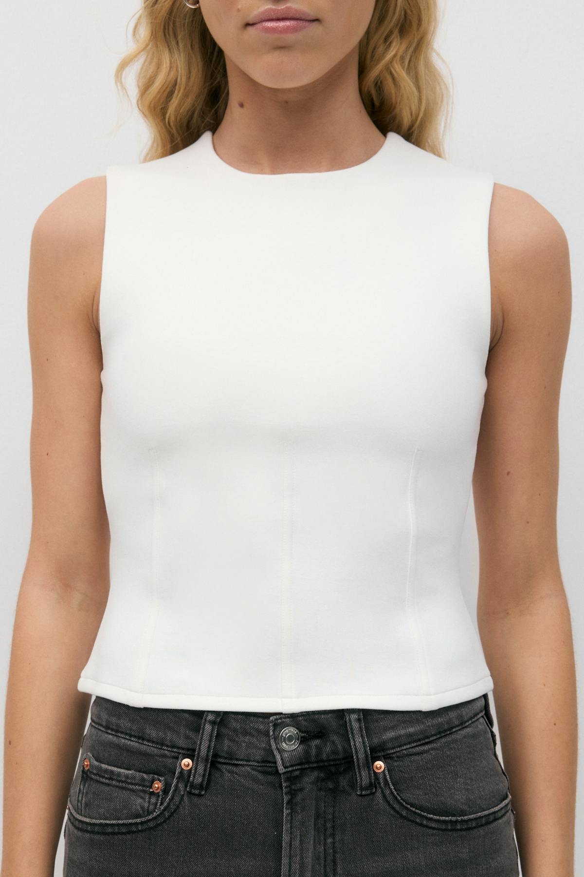 Tight top - Blanc cassé