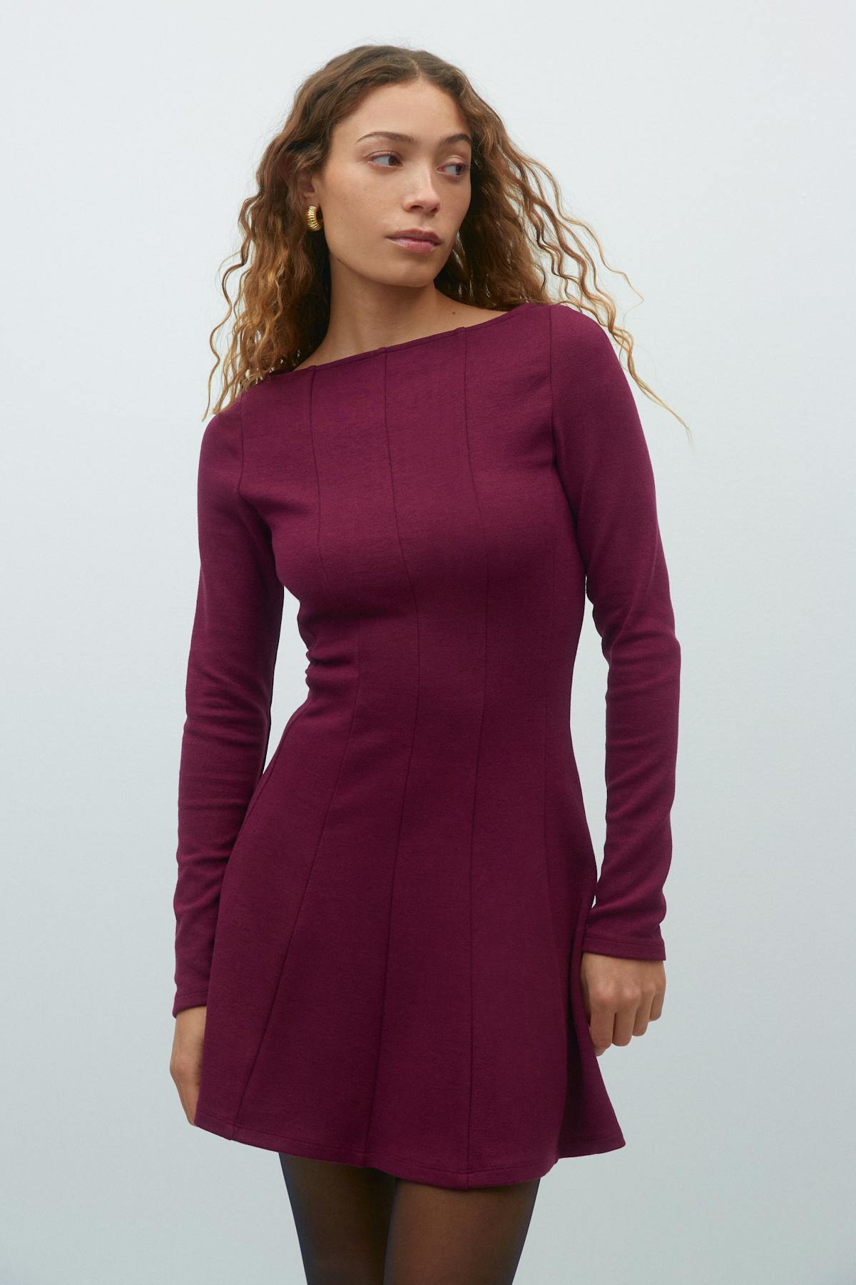 Skater mini dress - Noir