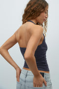 Soft touch halterneck top - Tofu