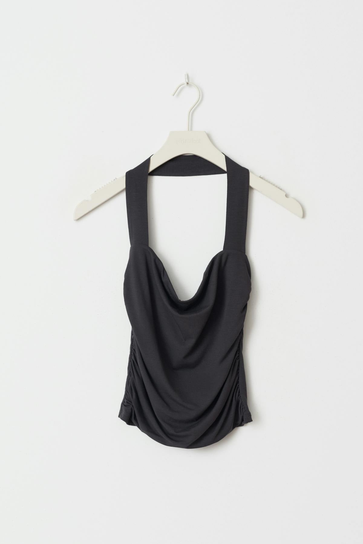 Soft touch halterneck top - Tofu