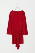 Tie front dress - Haute red