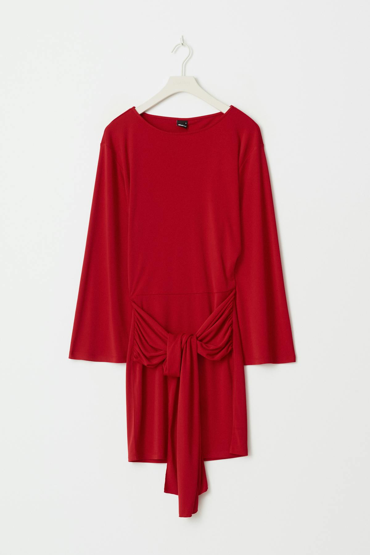 Tie front dress - Haute red