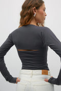 Soft touch square top - Stone