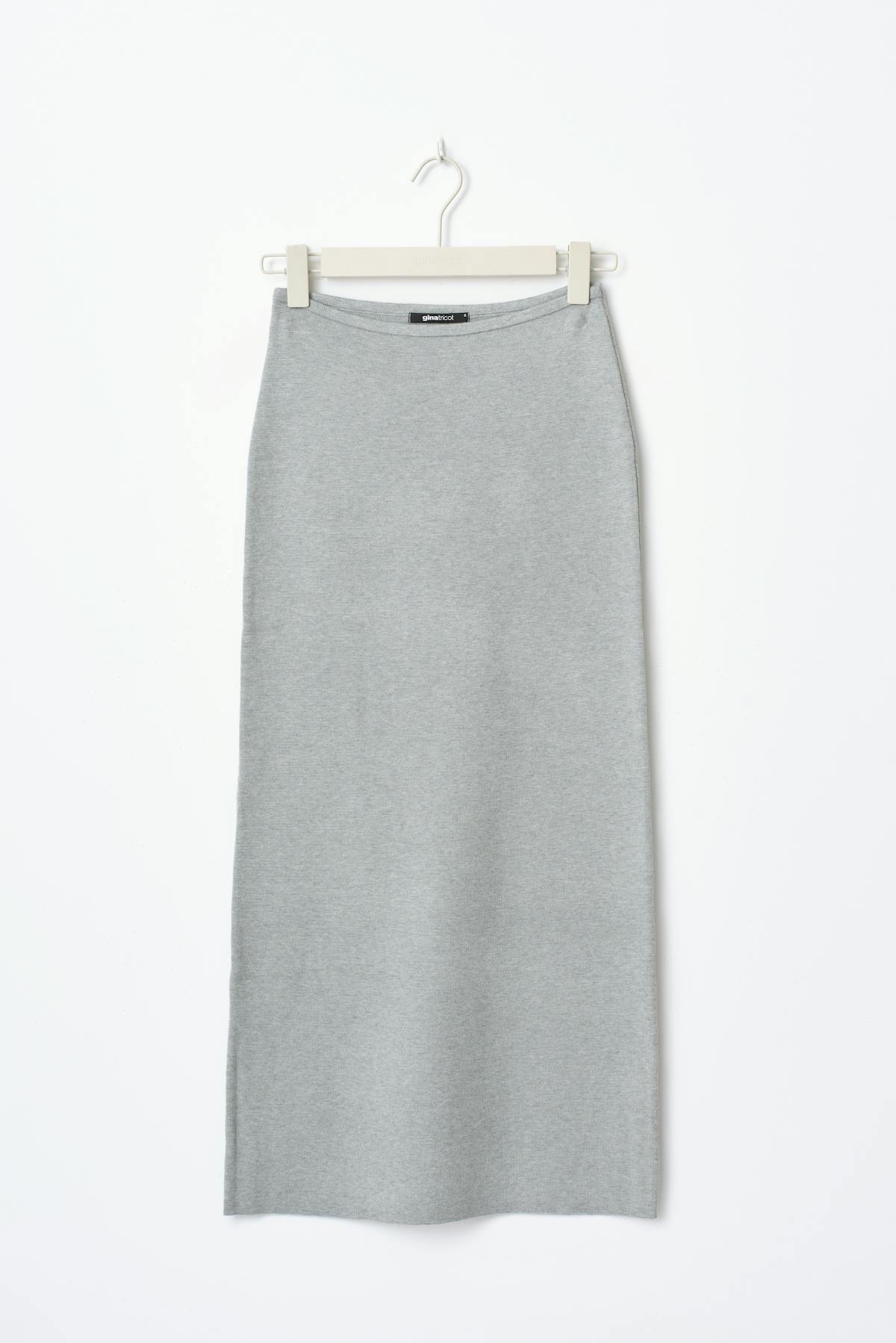 Knitted skirt - Grey melange