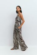Wide chiffon trousers - Zebra