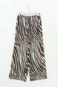 Wide chiffon trousers - Zebra