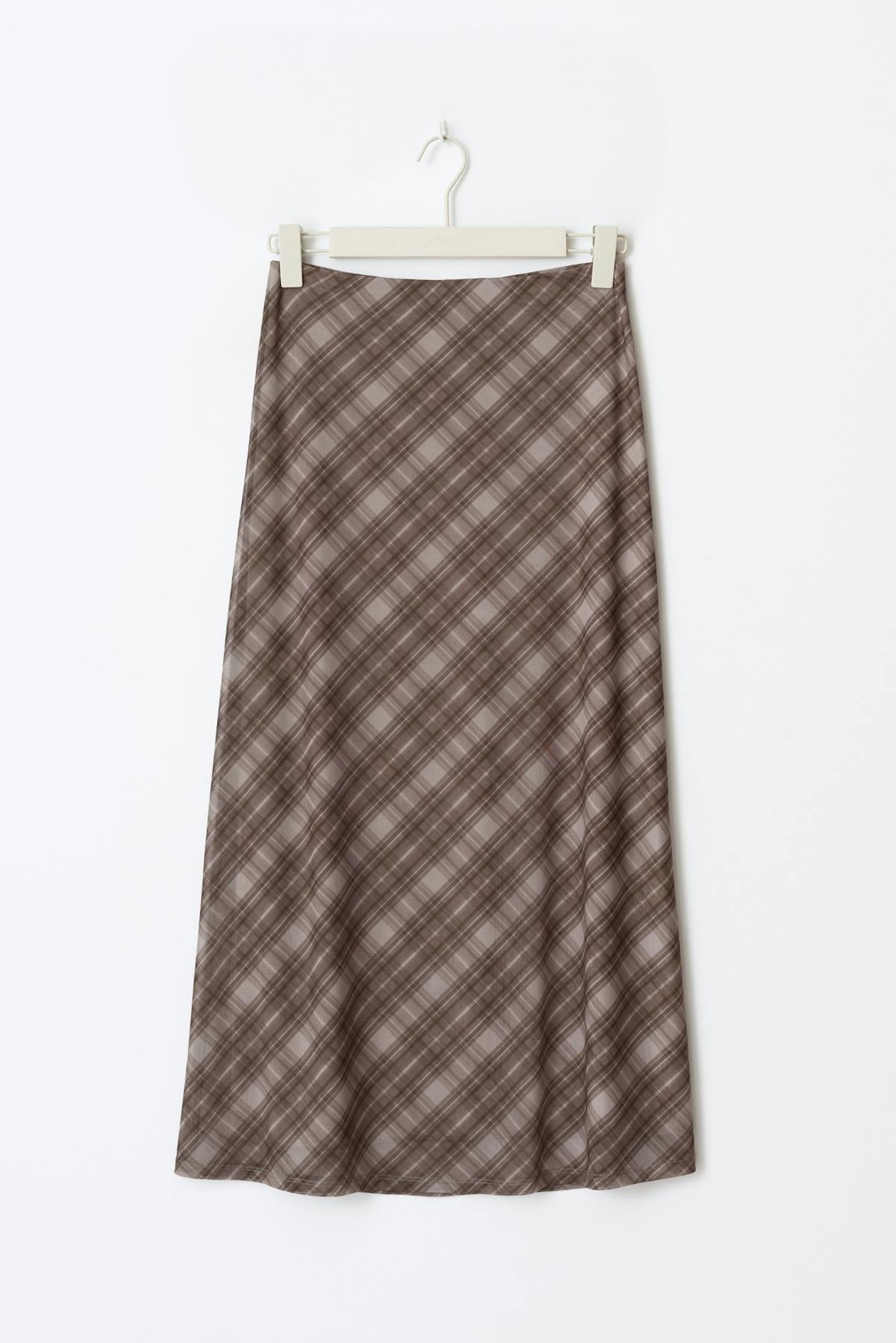 Mesh skirt - Check