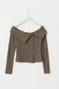 Off shoulder rib top - Falcon