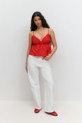 Poplin singlet - Rouge
