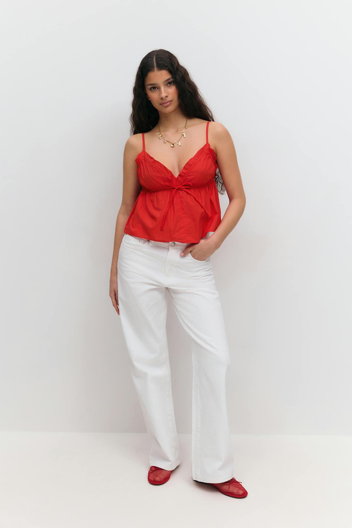 Poplin singlet - Rouge