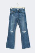 Chunky mid waist jeans - Mid blue