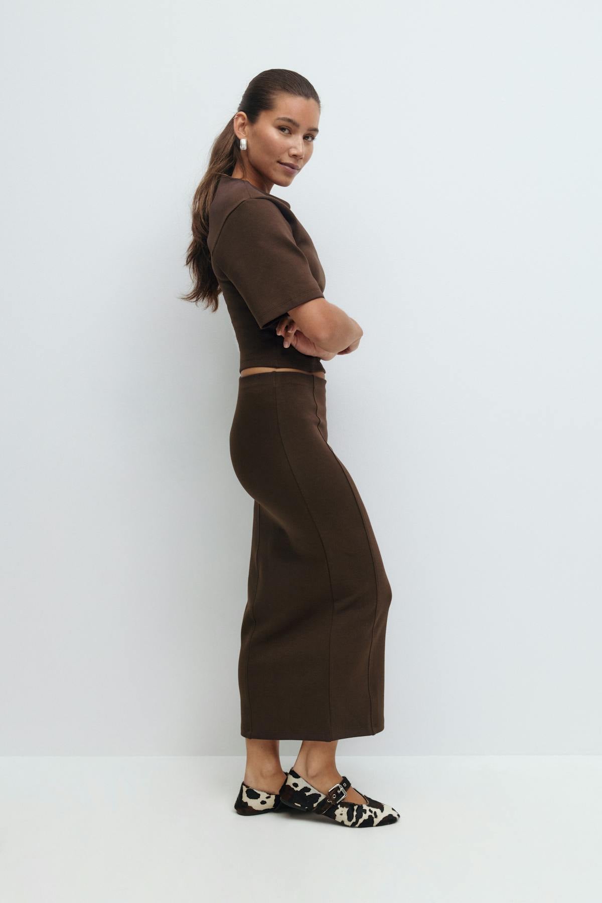 Midi skirt - Chateau gray