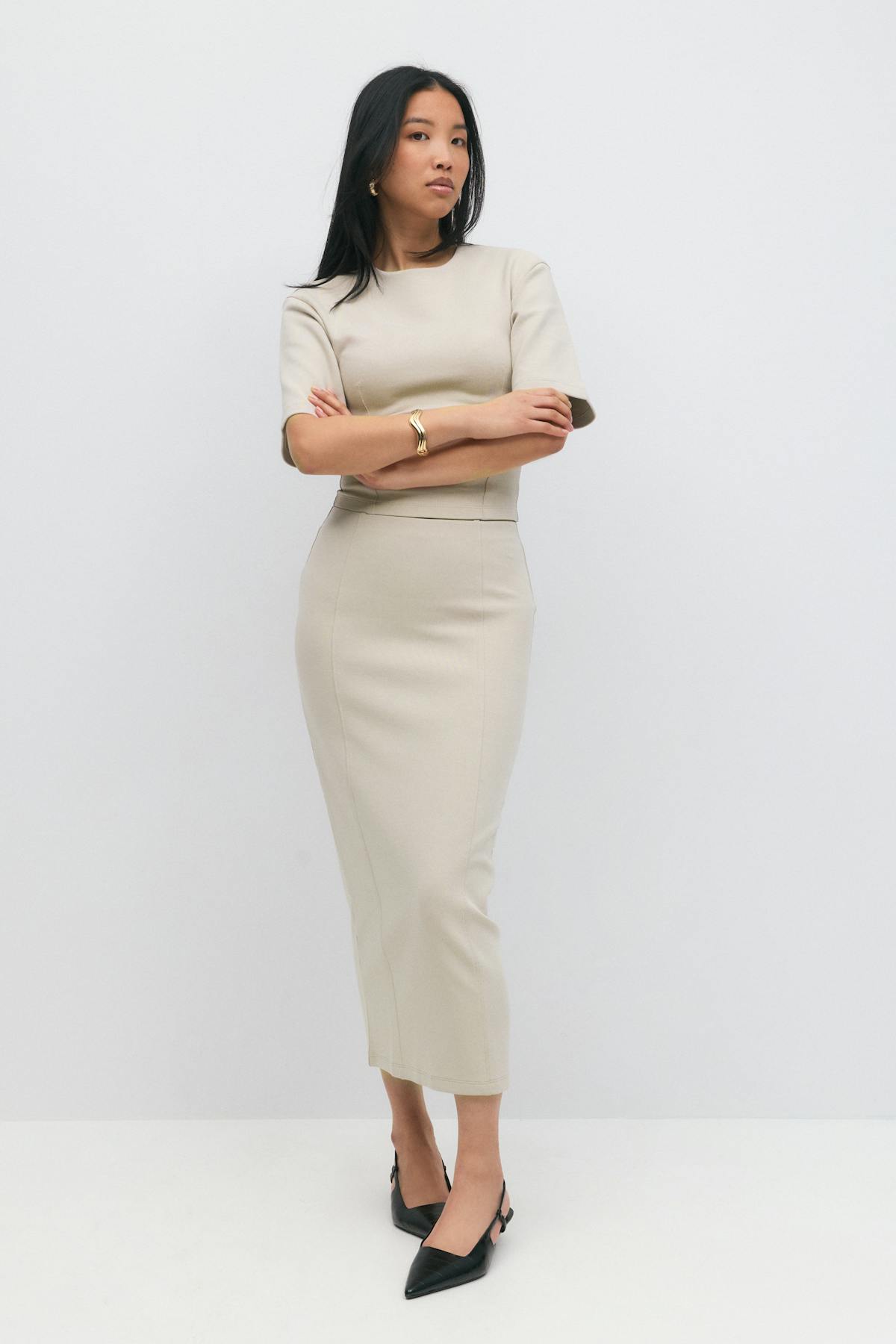 Midi skirt - Chateau gray