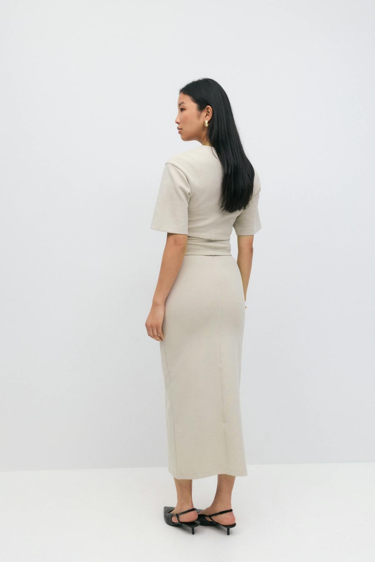 Midi skirt - Chateau gray