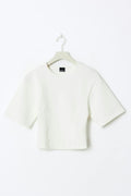 Fitted top - Blanc cassé