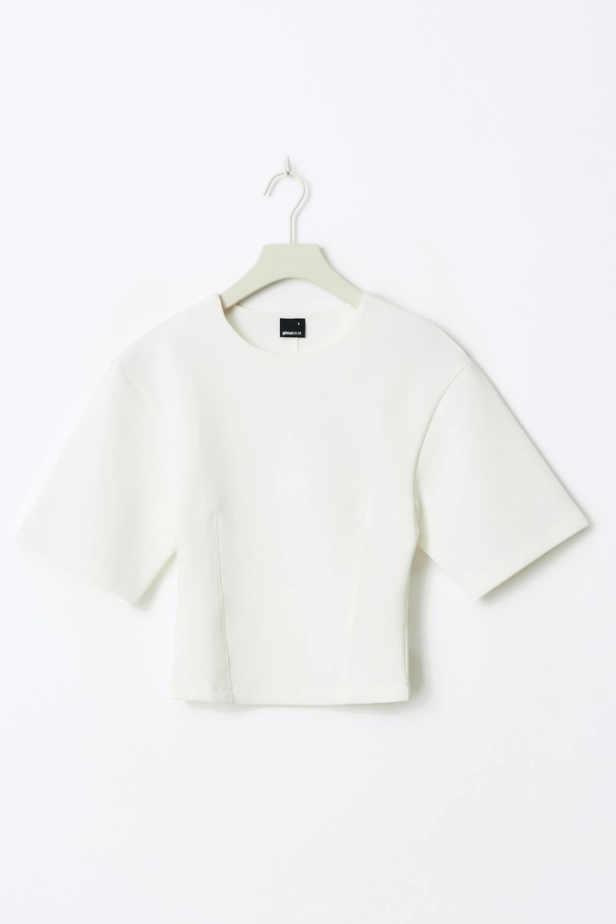 Fitted top - Blanc cassé