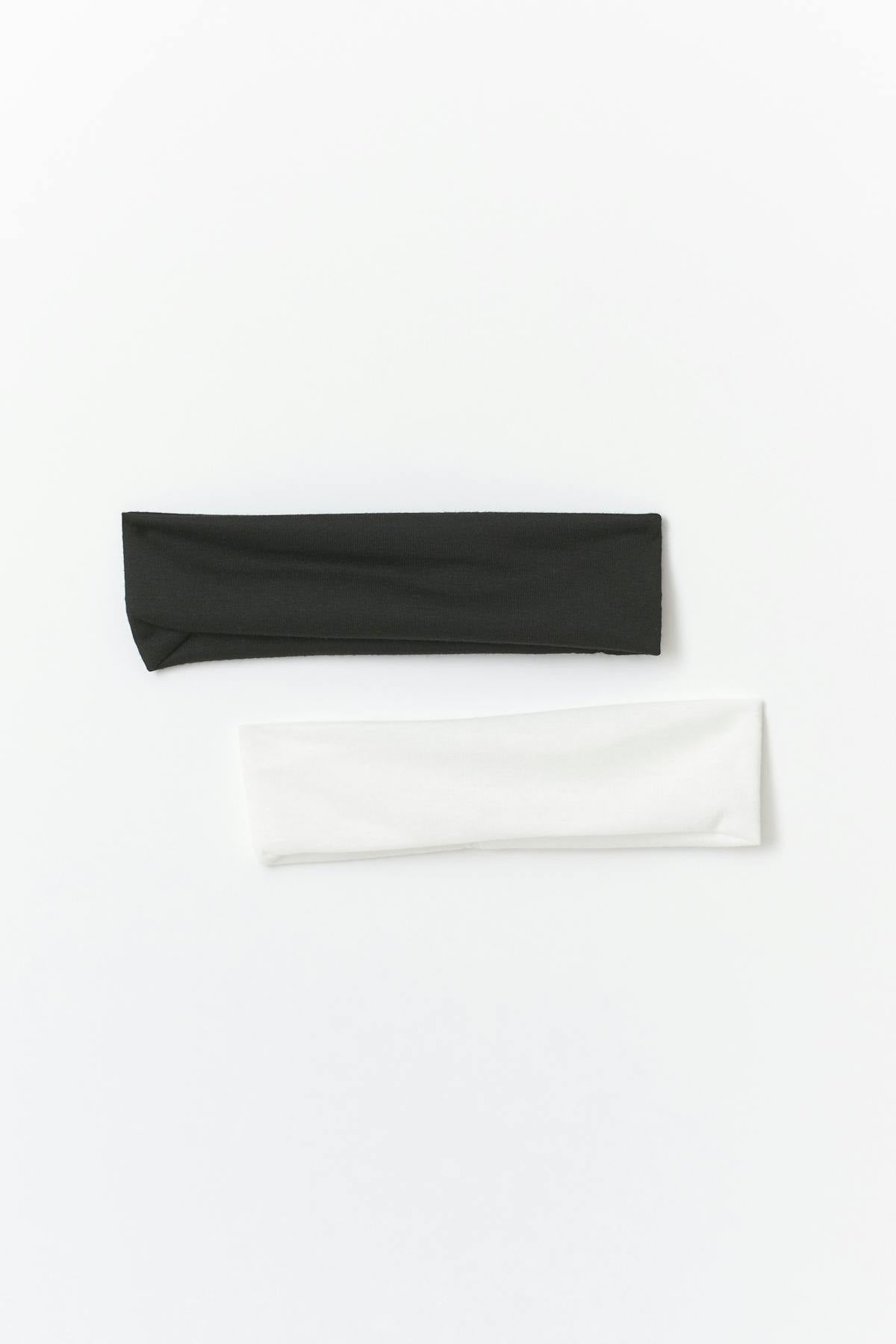 2-pack headband - Black/white