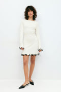 Knitted mini dress - Seal brown