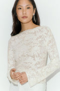 Textured top - Gardenia