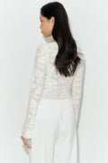 Textured top - Gardenia