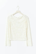 Textured top - Noir