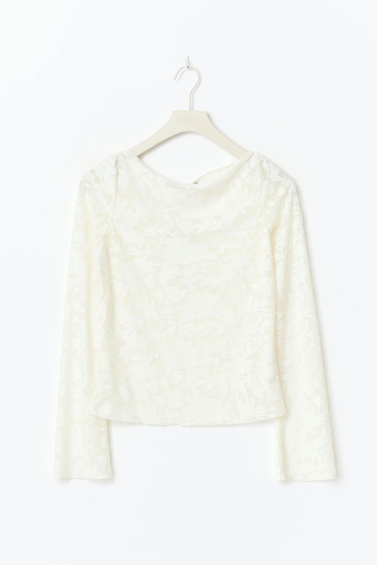 Textured top - Noir