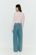 Textured top - Noir