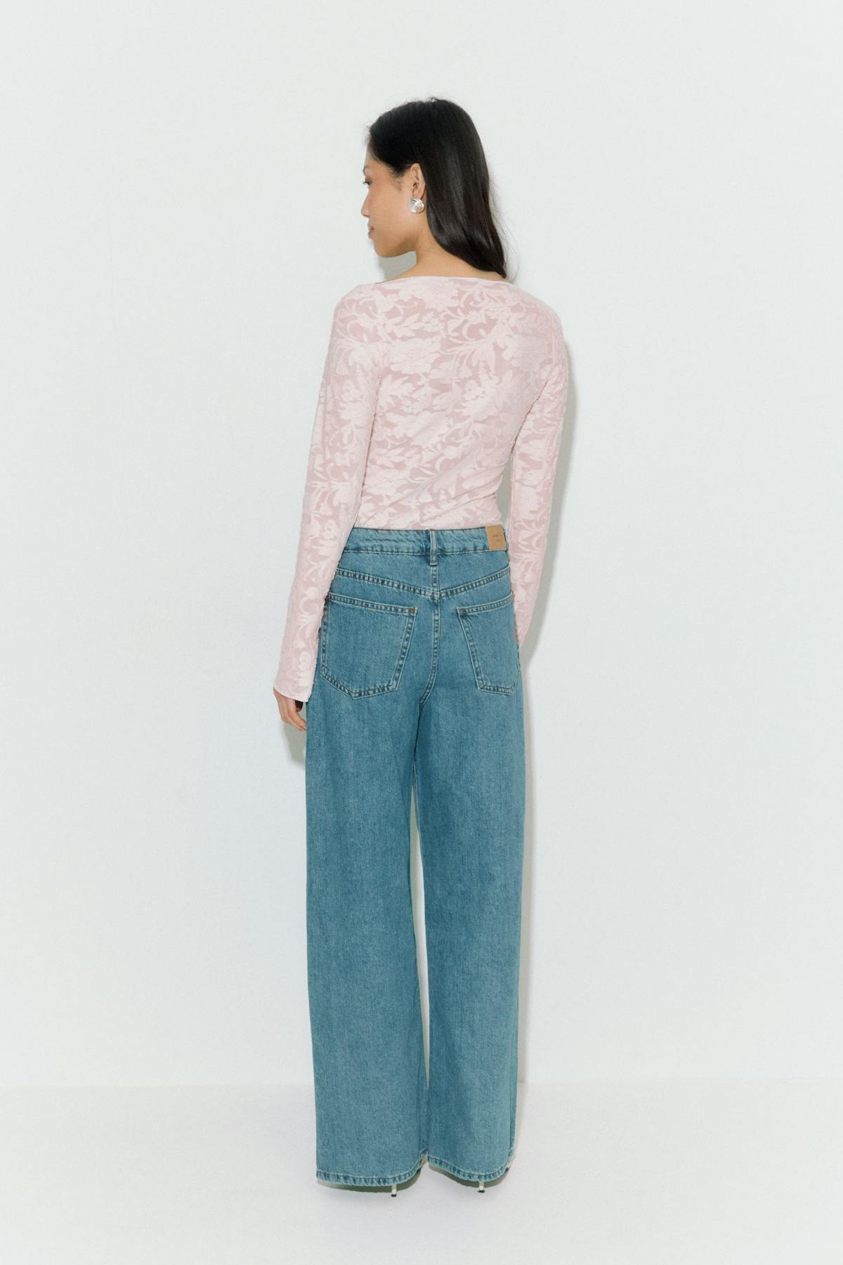 Textured top - Noir