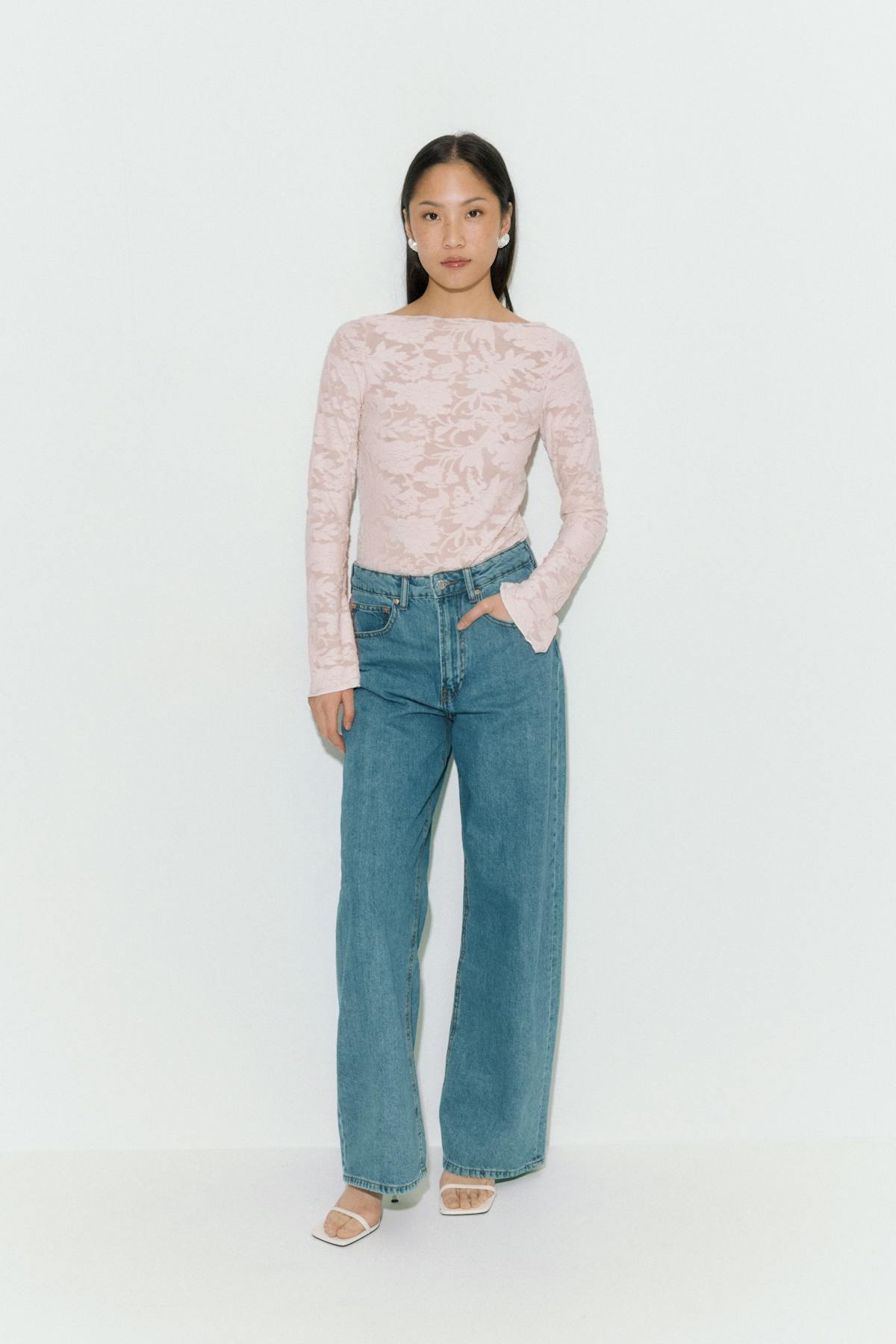 Textured top - Noir