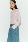 Textured top - Noir